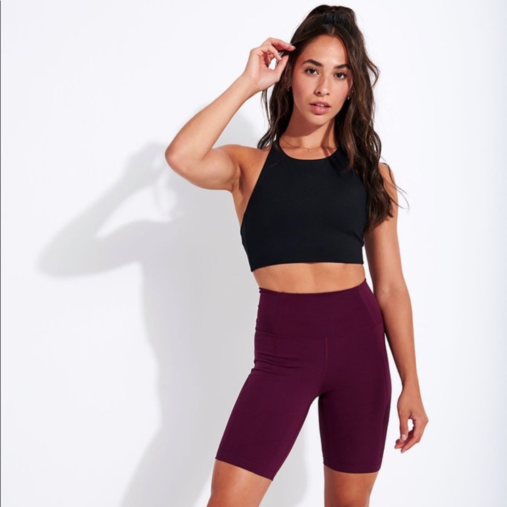 Girlfriend Collective Plum Bike Shorts NWT - Picture 4 of 5